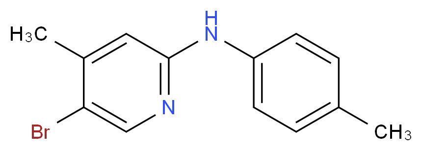 5-Bromo-4-methyl-N-(4-methylphenyl)-2-pyridinamine_分子结构_CAS_)