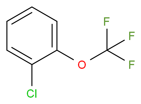 1-chloro-2-(trifluoromethoxy)benzene_分子结构_CAS_450-96-4