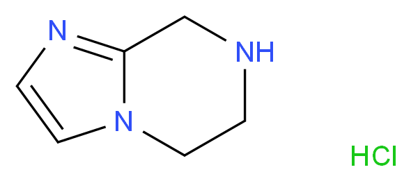 5,6,7,8-Tetrahydroimidazo[1,2-a]pyrazine hydrochloride_分子结构_CAS_91476-80-1)