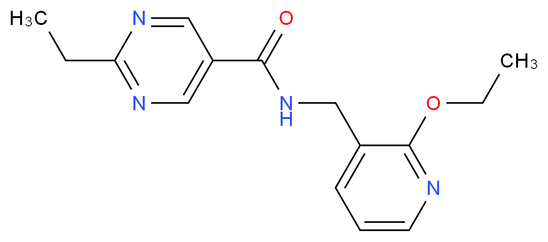 N-[(2-ethoxy-3-pyridinyl)methyl]-2-ethyl-5-pyrimidinecarboxamide_分子结构_CAS_)