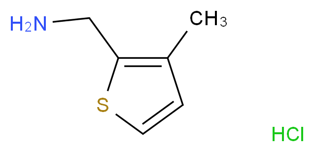 (3-methylthien-2-yl)methylamine hydrochloride_分子结构_CAS_)