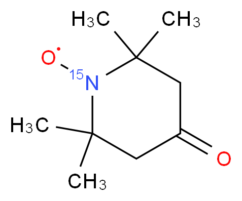 4-羰基-TEMPO-1-15N_分子结构_CAS_)