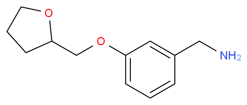 3-(Tetrahydro-furan-2-ylmethoxy)-benzylamine_分子结构_CAS_)