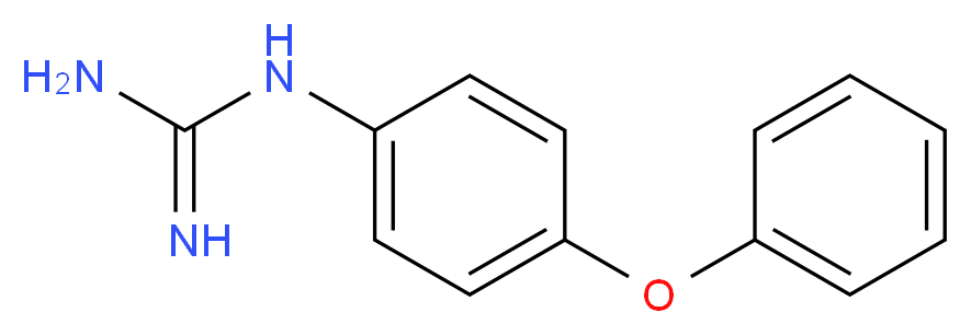 1-(4-phenoxyphenyl)guanidine_分子结构_CAS_105901-53-9