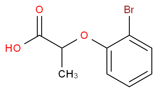 2-(2-Bromophenoxy)propanoic acid_分子结构_CAS_)