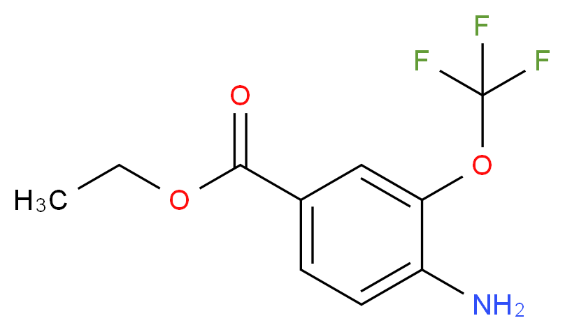 Ethyl 4-amino-3-(trifluoromethoxy)benzoate_分子结构_CAS_1260742-02-6)