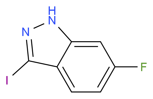 6-fluoro-3-iodo-1H-indazole_分子结构_CAS_885522-07-6