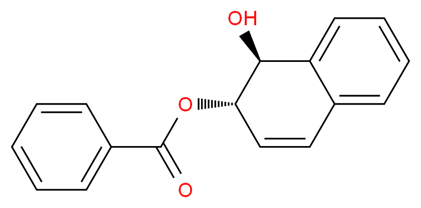 (1S,2S)-1-hydroxy-1,2-dihydronaphthalen-2-yl benzoate_分子结构_CAS_359820-45-4