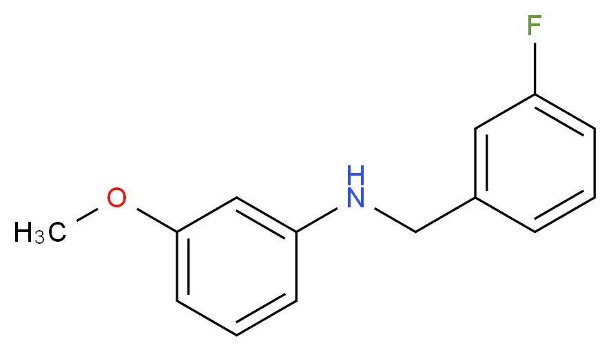 N-(3-Fluorobenzyl)-3-methoxyaniline_分子结构_CAS_1021114-31-7)