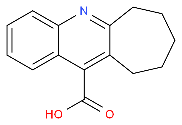 7,8,9,10-Tetrahydro-6H-cyclohepta[b]quinoline-11-carboxylic acid_分子结构_CAS_7101-63-5)