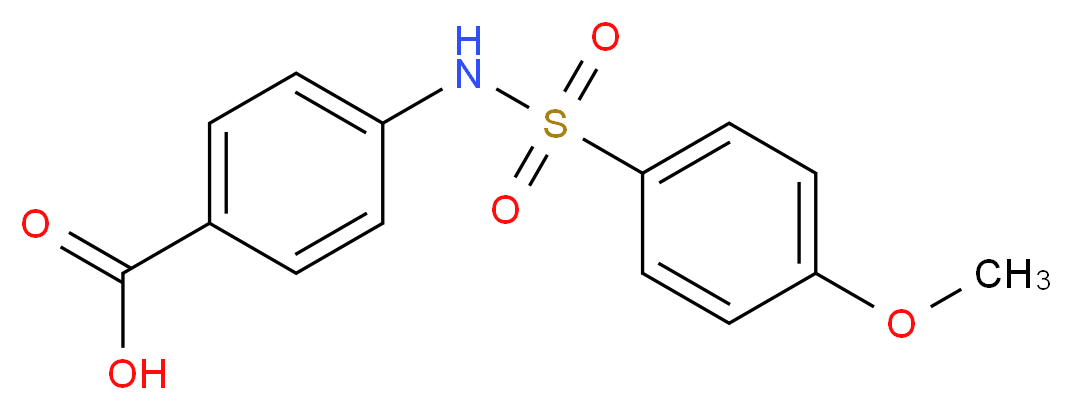 4-(4-methoxybenzenesulfonamido)benzoic acid_分子结构_CAS_63421-69-2