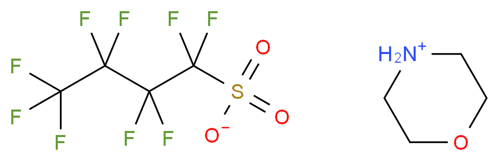 morpholin-4-ium nonafluorobutane-1-sulfonate_分子结构_CAS_503155-89-3