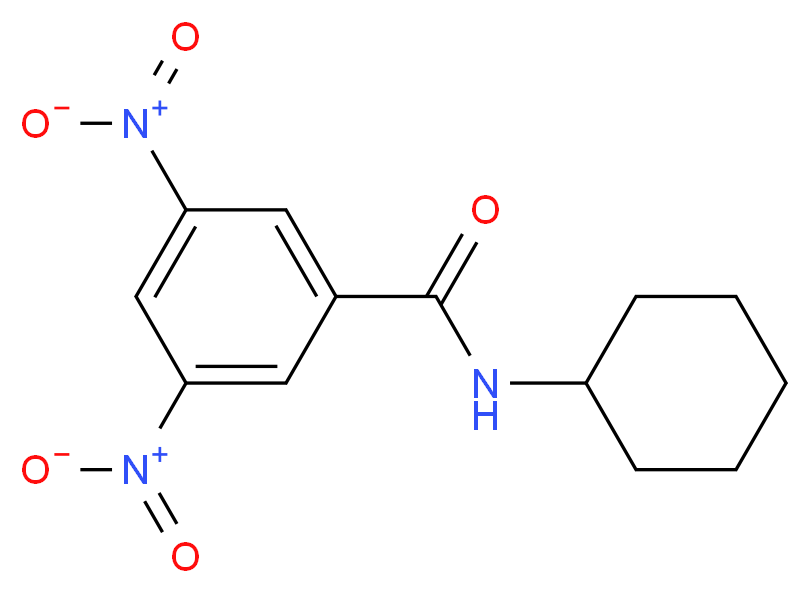 N-cyclohexyl-3,5-dinitrobenzamide_分子结构_CAS_2782-47-0