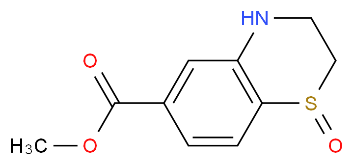 Methyl 1-oxo-1,2,3,4-tetrahydro-1lambda~4~,4-benzothiazine-6-carboxylate_分子结构_CAS_)