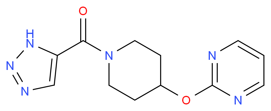 2-{[1-(1H-1,2,3-triazol-5-ylcarbonyl)-4-piperidinyl]oxy}pyrimidine_分子结构_CAS_)
