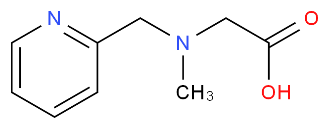 2-[methyl(pyridin-2-ylmethyl)amino]acetic acid_分子结构_CAS_669083-52-7