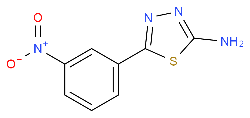 5-(3-Nitrophenyl)[1,3,4]thiadiazol-2-ylamine_分子结构_CAS_833-47-6)