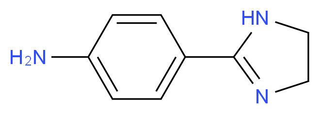 4-(4,5-dihydro-1H-imidazol-2-yl)aniline_分子结构_CAS_61033-71-4