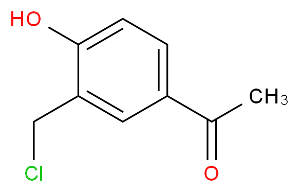 3-Chloromethyl-4-hydroxyacetophenone_分子结构_CAS_)