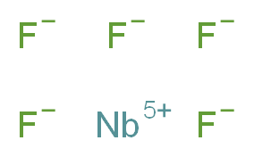 氟化铌(V)_分子结构_CAS_7783-68-8)