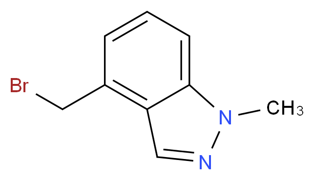 4-(bromomethyl)-1-methyl-1H-indazole_分子结构_CAS_1092961-03-9