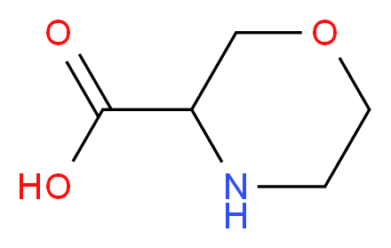 morpholine-3-carboxylic acid_分子结构_CAS_202198-18-3