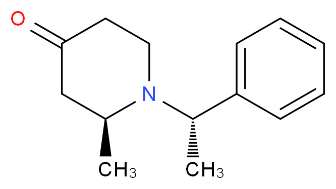 (S)-2-Methyl-1-((S)-1-phenylethyl)piperidin-4-one_分子结构_CAS_103539-60-2)