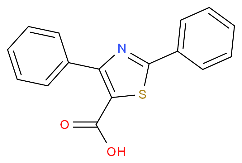 2,4-Diphenyl-1,3-thiazole-5-carboxylic acid 97%_分子结构_CAS_502935-47-9)