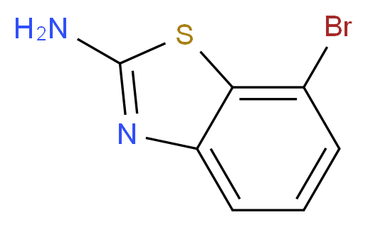 2-Amino-7-bromo-1,3-benzothiazole_分子结构_CAS_20358-05-8)