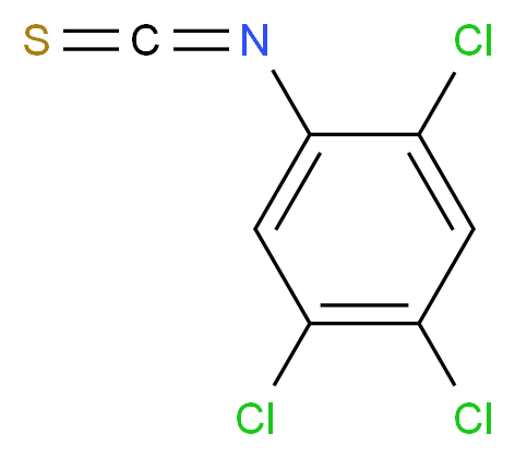 2,4,5-三氯苯硫代异氰酸酯_分子结构_CAS_23165-46-0)