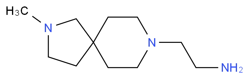 2-(2-methyl-2,8-diazaspiro[4.5]dec-8-yl)ethanamine_分子结构_CAS_)