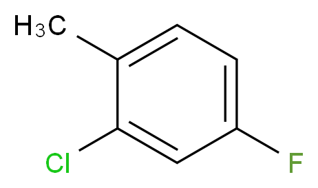 2-Chloro-4-fluorotoluene_分子结构_CAS_452-73-3)