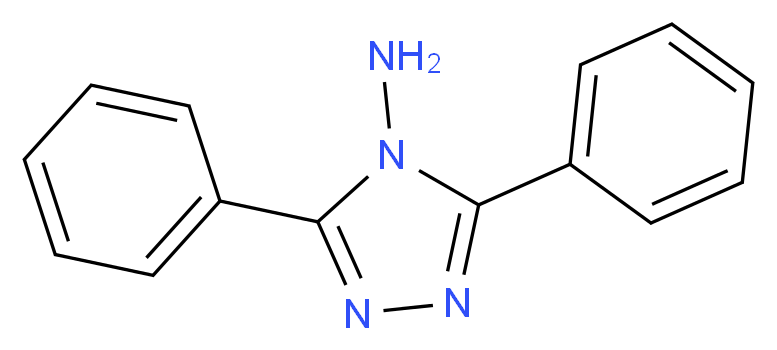 3,5-Diphenyl-4H-1,2,4-triazol-4-amine_分子结构_CAS_3049-45-4)