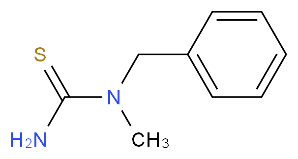 1-benzyl-1-methylthiourea_分子结构_CAS_53393-11-6