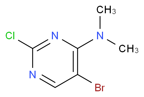 5-Bromo-2-chloro-4-(dimethylamino)pyrimidine_分子结构_CAS_57054-86-1)