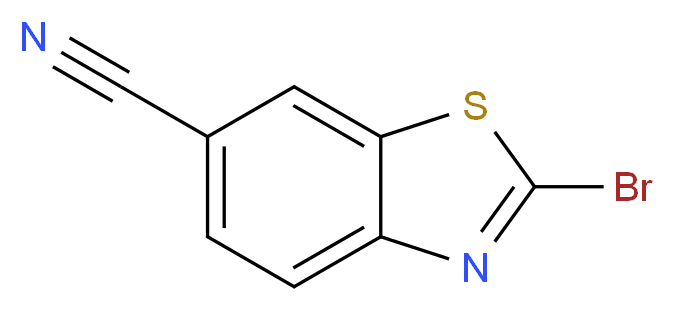 2-bromo-1,3-benzothiazole-6-carbonitrile_分子结构_CAS_864265-77-0