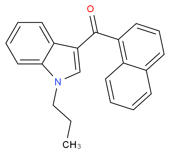 3-(naphthalene-1-carbonyl)-1-propyl-1H-indole_分子结构_CAS_209414-06-2