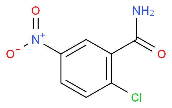 2-chloro-5-nitrobenzamide_分子结构_CAS_16588-15-1