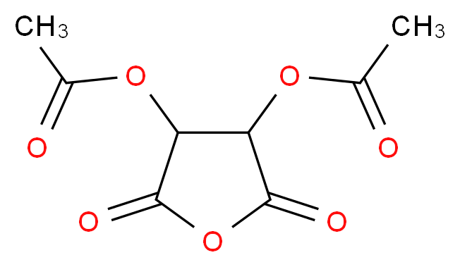 4-(acetyloxy)-2,5-dioxooxolan-3-yl acetate_分子结构_CAS_6283-74-5