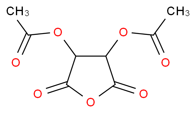 2,5-dioxotetrahydrofuran-3,4-diyl diacetate_分子结构_CAS_)