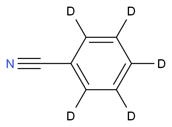 (<sup>2</sup>H<sub>5</sub>)benzonitrile_分子结构_CAS_2102-15-0