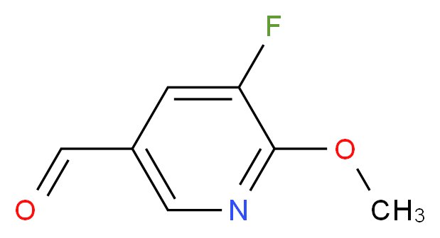 5-fluoro-6-methoxypyridine-3-carbaldehyde_分子结构_CAS_884494-73-9
