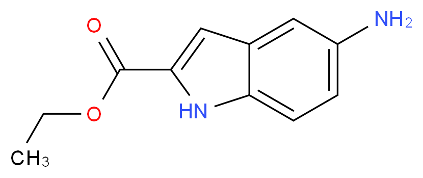 Ethyl 5-amino-1H-indole-2-carboxylate_分子结构_CAS_71086-99-2)