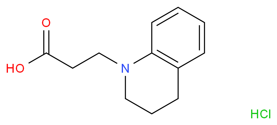 3-(3,4-Dihydro-2H-quinolin-1-yl)-propionic acid hydrochloride_分子结构_CAS_)