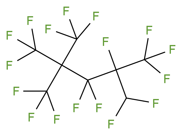 2-(difluoromethyl)-1,1,1,2,3,3,5,5,5-nonafluoro-4,4-bis(trifluoromethyl)pentane_分子结构_CAS_801287-27-4