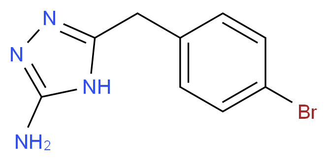 5-(4-bromobenzyl)-4H-1,2,4-triazol-3-amine_分子结构_CAS_502685-91-8)