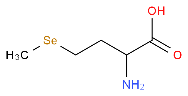 2-amino-4-(methylselanyl)butanoic acid_分子结构_CAS_3211-76-5