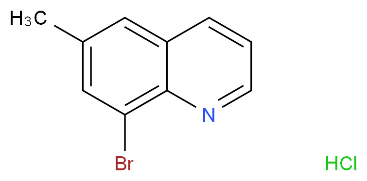 8-bromo-6-methylquinoline hydrochloride_分子结构_CAS_1255574-68-5