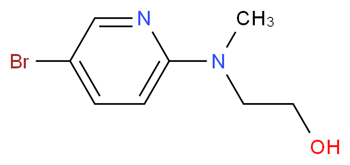 2-[(5-bromopyridin-2-yl)(methyl)amino]ethan-1-ol_分子结构_CAS_149806-47-3