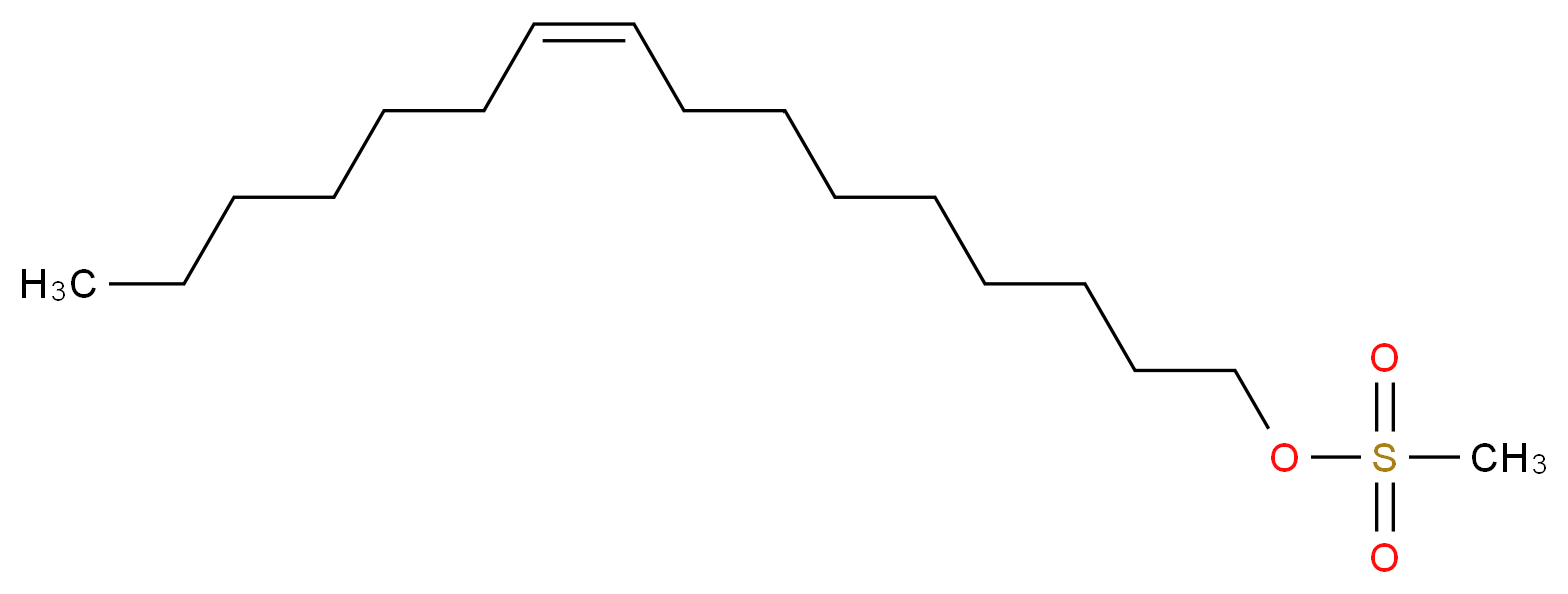 (9Z)-hexadec-9-en-1-yl methanesulfonate_分子结构_CAS_93135-85-4